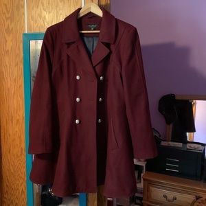 Burgundy winter jacket